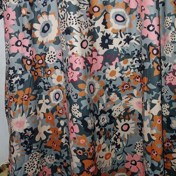 Floral print midi soft dress with pockets casual  Sz 1X NWOT - Picture 4 of 9